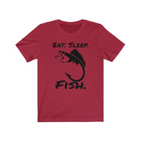 Eat Sleep Fish -- Black logo