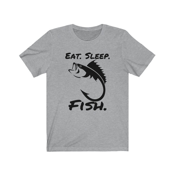 Eat Sleep Fish -- Black logo