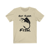 Eat Sleep Fish -- Black logo