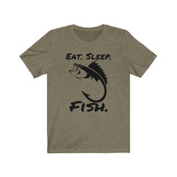 Eat Sleep Fish -- Black logo